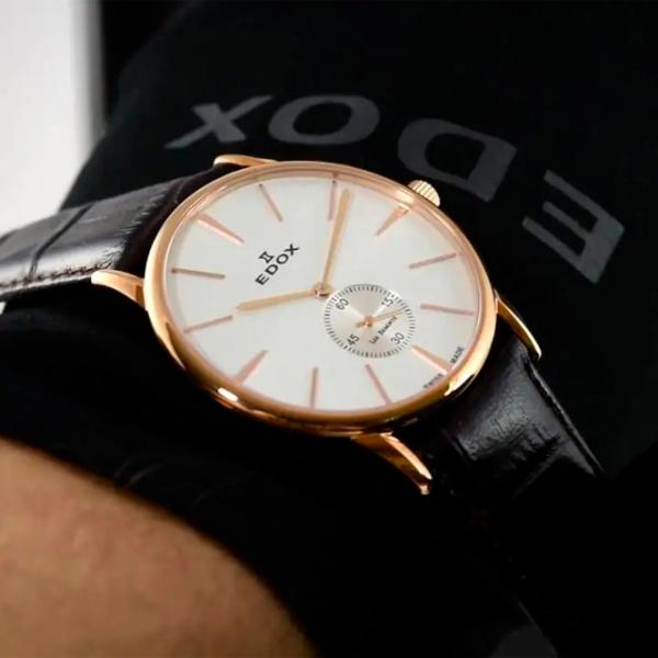 Ceas de mână pentru bărbați Edox 72014 37R AIR Mecanic/ 40 mm photo 4 Ceas de mână pentru bărbați Edox 72014 37R AIR Mecanic/ 40 mm photo 4