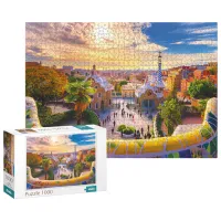 Puzzle 2D DoDo Parcul Güell din Barcelona 8+/ Numărul de piese: 1000