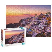 Puzzle 2D DoDo Satul Oia, Grecia 8+/ Numărul de piese: 500