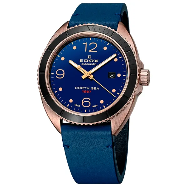 Ceas de mână pentru bărbați Edox 80118 BRN BU1 Mecanic/ 43 mm photo 2 Ceas de mână pentru bărbați Edox 80118 BRN BU1 Mecanic/ 43 mm photo 2