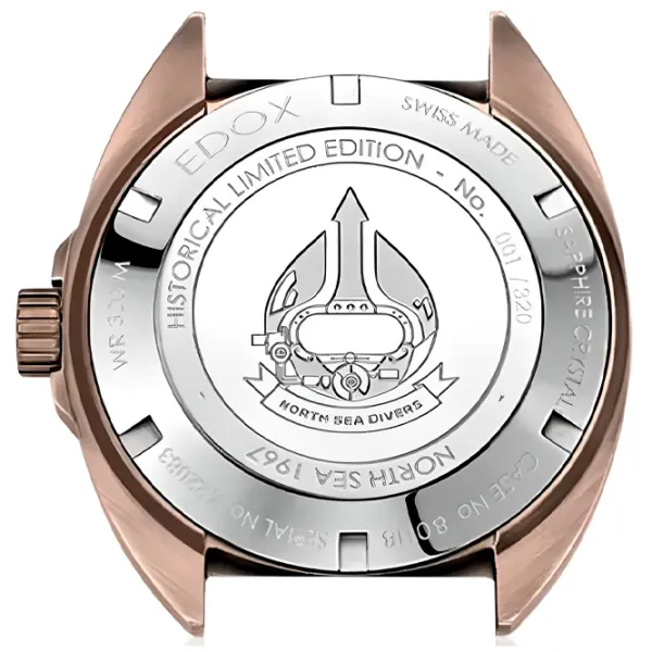 Ceas de mână pentru bărbați Edox 80118 BRN BU1 Mecanic/ 43 mm photo 3 Ceas de mână pentru bărbați Edox 80118 BRN BU1 Mecanic/ 43 mm photo 3