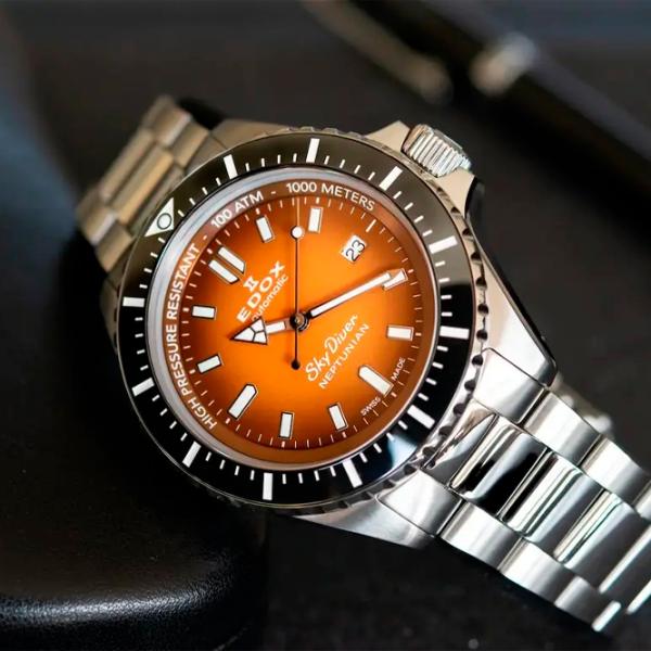 Ceas de mână pentru bărbați Edox 80120 3NM ODN Mecanic/ 44 mm photo 4 Ceas de mână pentru bărbați Edox 80120 3NM ODN Mecanic/ 44 mm photo 4