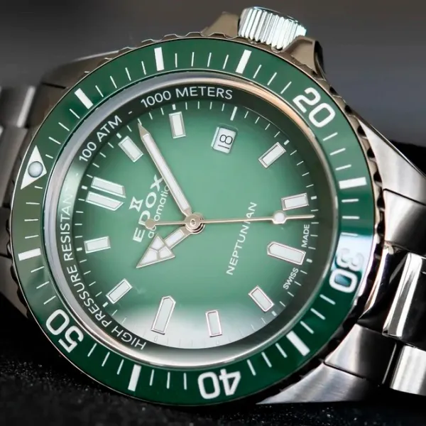 Ceas de mână pentru bărbați Edox 80120 3VM VDN1 Mecanic/ 44 mm photo 2 Ceas de mână pentru bărbați Edox 80120 3VM VDN1 Mecanic/ 44 mm photo 2