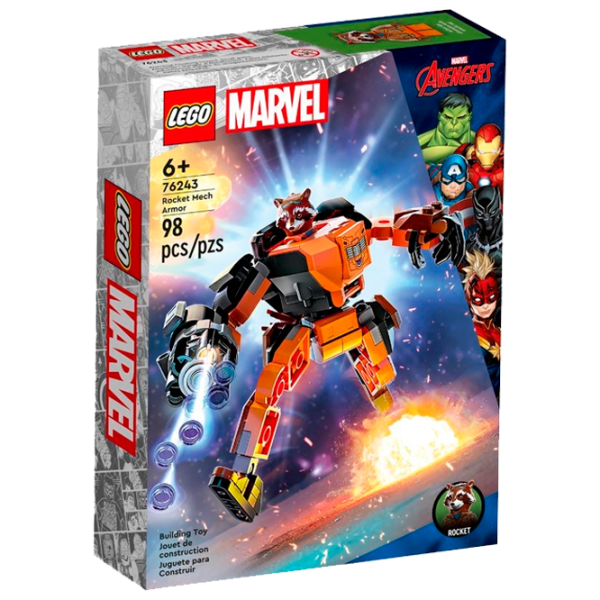 Constructor LEGO Rocket Mech Armor Personaj de film/ Multicolor photo 1 Constructor LEGO Rocket Mech Armor Personaj de film/ Multicolor photo 1