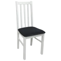 Кухонный стул Drewmix Bos 10 28B Ткань/ Белый Черный