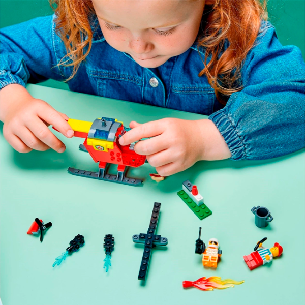 Constructor LEGO Fire Helicopter Elicopter/ Multicolor photo 7