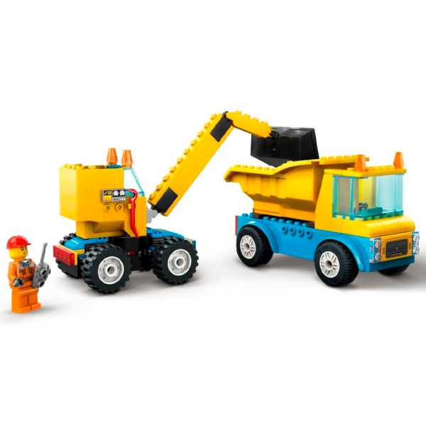 Constructor LEGO Construction Trucks and Wrecking Ball Crane Сonstrucție/ Multicolor photo 3