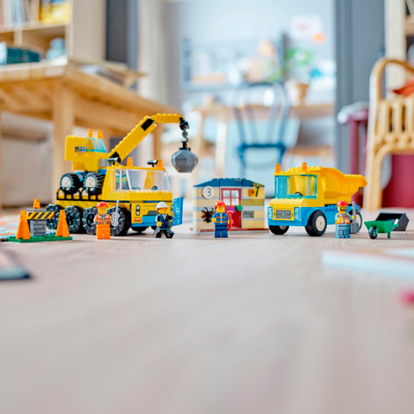 Constructor LEGO Construction Trucks and Wrecking Ball Crane Сonstrucție/ Multicolor photo 12