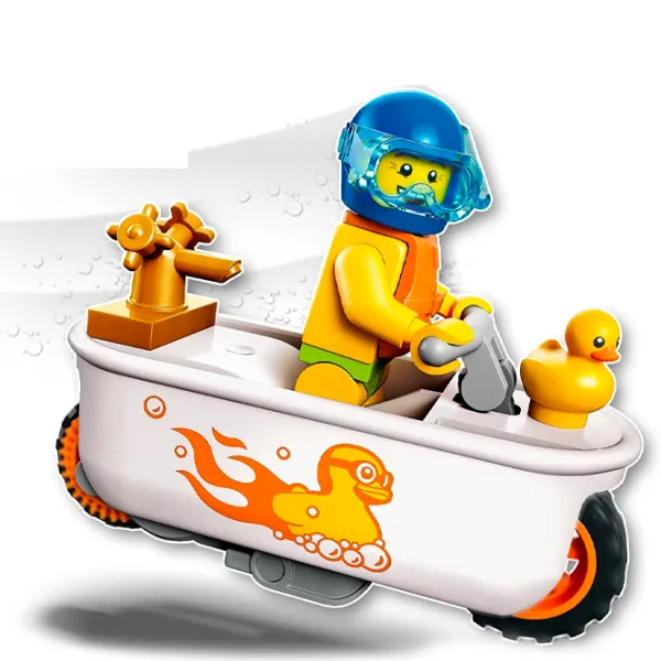 Конструктор LEGO Bathtub Stunt Bike Мотоцикл/ Разноцветный photo 3