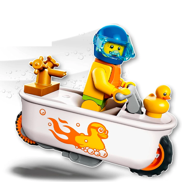 Конструктор LEGO Bathtub Stunt Bike Мотоцикл/ Разноцветный photo 3
