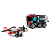Constructor LEGO Flatbed Truck with Helicopter Transport/ Multicolor photo 4