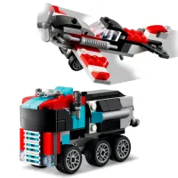 Constructor LEGO Flatbed Truck with Helicopter Transport/ Multicolor photo 5