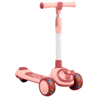 Детский трёхколёсный самокат 4Play Helicopter (00-00754450) 50 кг/ Розовый