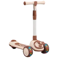 Trotinetă pentru copii cu trei roți 4Play Helicopter (00-00812349) 50 kg/ Beige