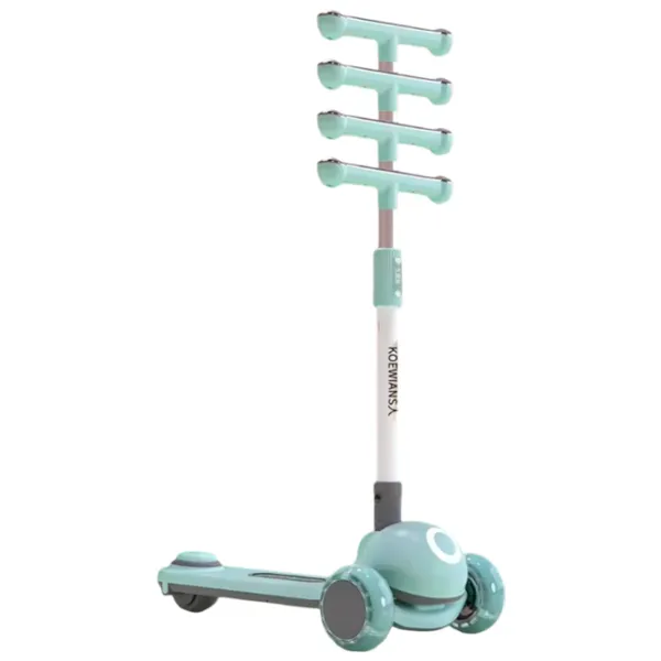 Trotinetă pentru copii cu trei roți 4Play New Force (00-00754429) 80 kg/ Green photo 3