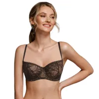Sutien pentru femei Milavitsa 127532 85C/ Black/ Balconette