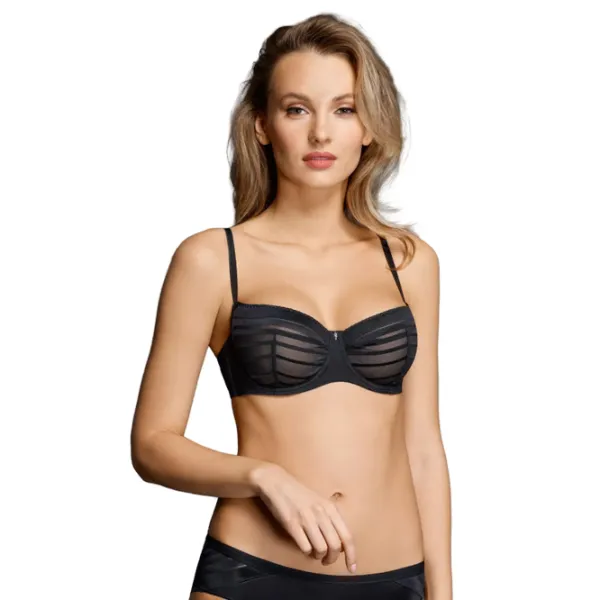 Sutien pentru femei Milavitsa 127640 75D/ Black/ Balconette photo 1