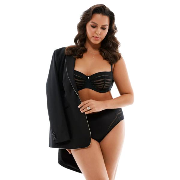 Sutien pentru femei Milavitsa 127640 85E/ Black/ Balconette photo 3