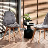 Scaun de bucătărie Jumi Colin CM-796430 Stofă/ Gray Beige photo 8