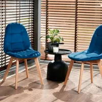 Scaun de bucătărie Jumi Colin CM-796454 Stofă/ Dark Blue Beige photo 7