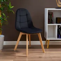 Scaun de bucătărie Jumi Colin CM-945975 Stofă/ Black Beige photo 5