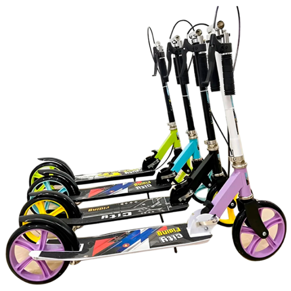 Детский двухколёсный самокат 4Play City Ride (00-00754070) 80 кг/ Пурпурный photo 1 Детский двухколёсный самокат 4Play City Ride (00-00754070) 80 кг/ Пурпурный photo 1