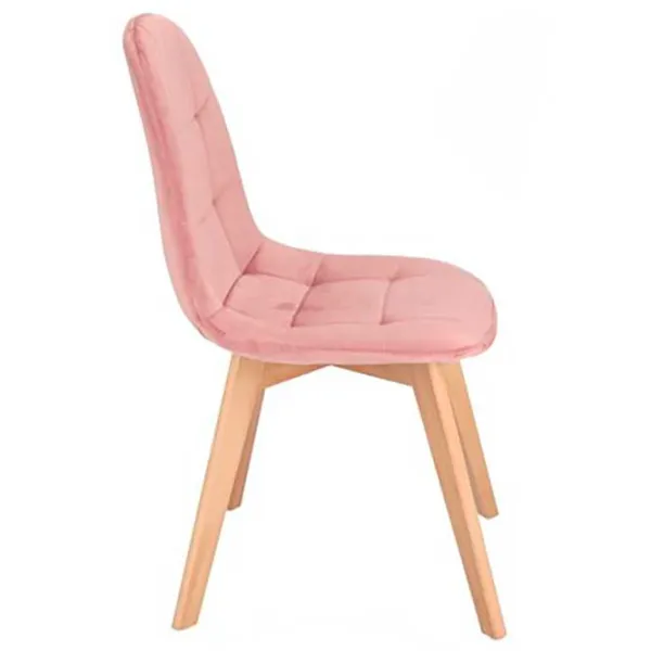 Scaun de bucătărie Jumi Colin CM-996786 Stofă/ Pink Beige photo 2