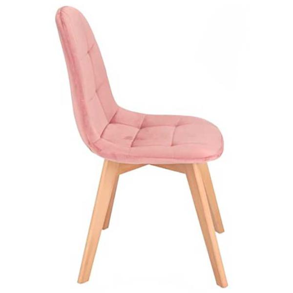 Scaun de bucătărie Jumi Colin CM-996786 Stofă/ Pink Beige photo 2