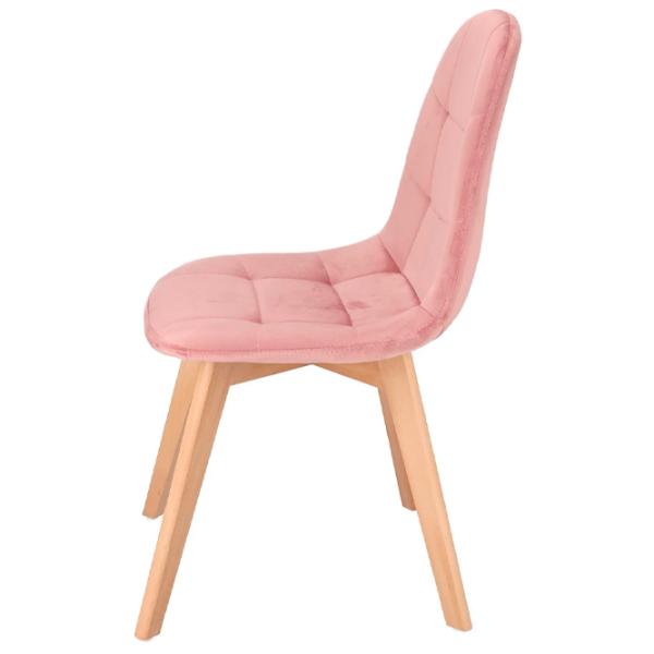 Scaun de bucătărie Jumi Colin CM-996786 Stofă/ Pink Beige photo 4