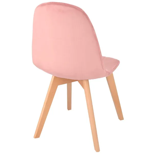 Scaun de bucătărie Jumi Colin CM-996786 Stofă/ Pink Beige photo 5