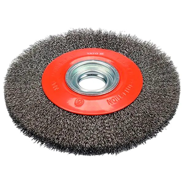 Perie disc din sârmă ondulată Yato YT47555 200 mm photo 1 Perie disc din sârmă ondulată Yato YT47555 200 mm photo 1