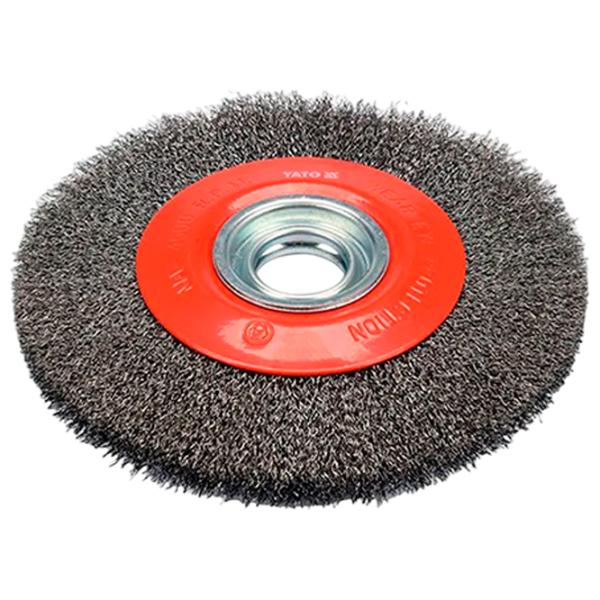 Perie disc din sârmă ondulată Yato YT47555 200 mm photo 1 Perie disc din sârmă ondulată Yato YT47555 200 mm photo 1