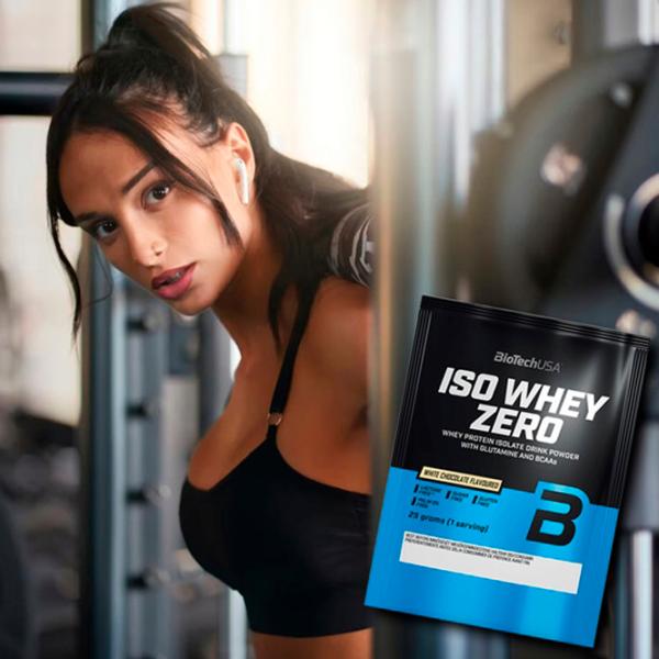 Proteină BioTechUSA Iso Whey Zero 25 g (5999076222728) praf/ Ciocolată albă photo 2 Proteină BioTechUSA Iso Whey Zero 25 g (5999076222728) praf/ Ciocolată albă photo 2