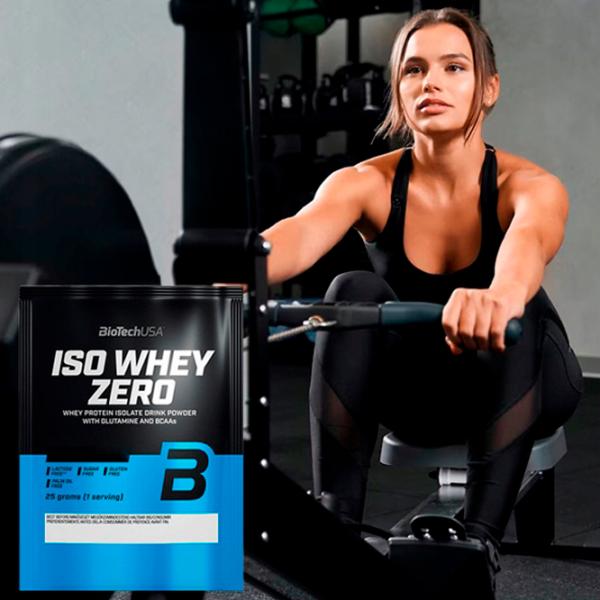 Proteină BioTechUSA Iso Whey Zero 25 g (5999076223954) praf/ Fistic photo 4