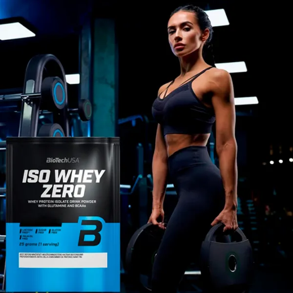 Proteină BioTechUSA Iso Whey Zero 25 g (5999076223954) praf/ Fistic photo 5