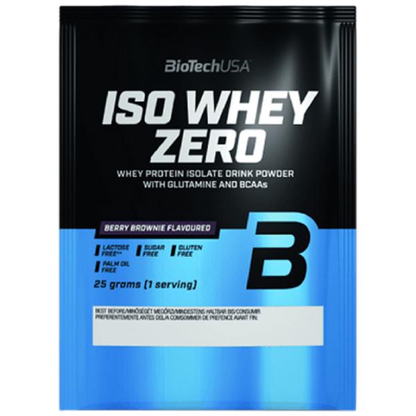Proteină BioTechUSA Iso Whey Zero 25 g (5999076226344) praf/ Brownie cu fructe de pădure photo 1