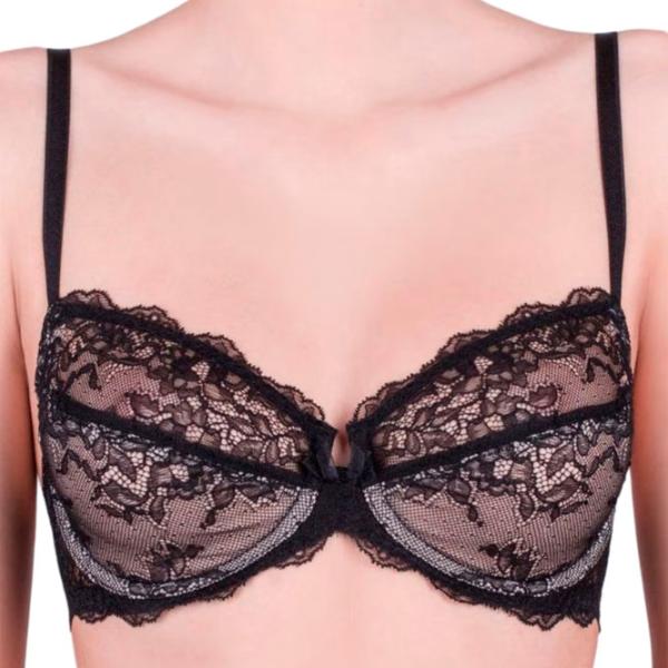 Sutien pentru femei Milavitsa 123290 80B/ Black/ Dantelă photo 1