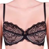 Sutien pentru femei Milavitsa 123290 80B/ Black/ Dantelă