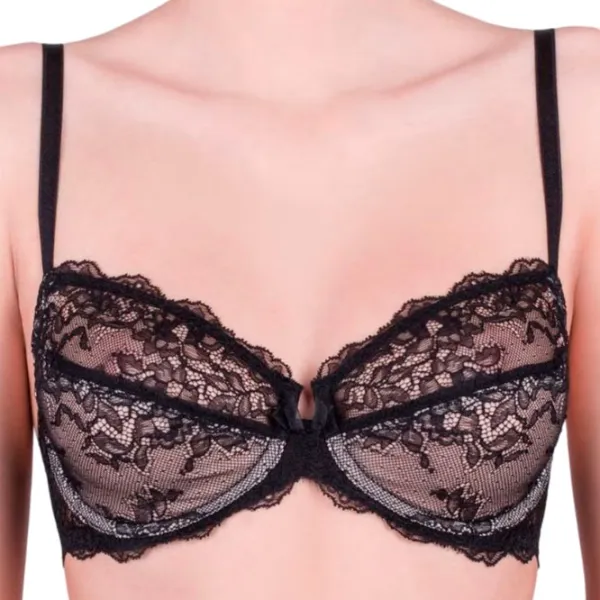 Sutien pentru femei Milavitsa 123290 80C/ Black/ Dantelă photo 1