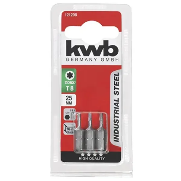 Набор бит KWB K121208 Количество в наборе - 3 photo 1