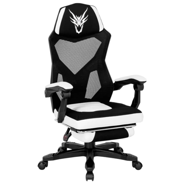 Scaun Gaming Mebel Elite Bing Black White photo 1