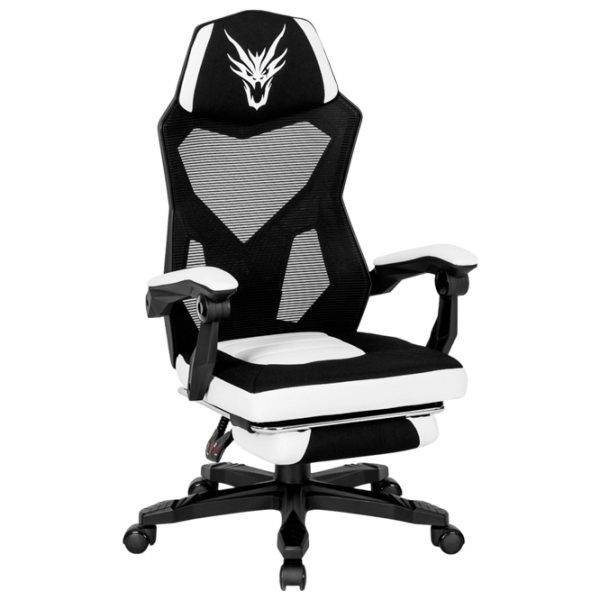 Scaun Gaming Mebel Elite Bing Black White photo 1