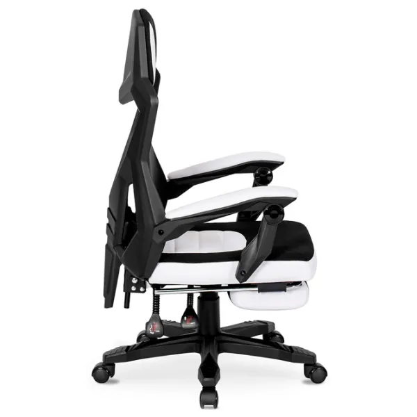Scaun Gaming Mebel Elite Bing Black White photo 3