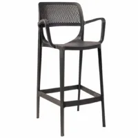 Scaun de bar AG MILA 75450079 MDF/ MDF/ Black