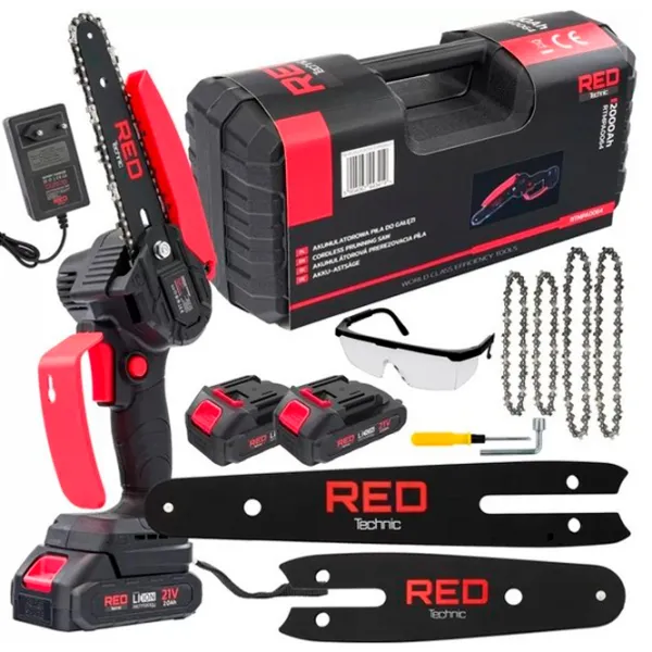 Fierăstrău cu lanţ Red Technic RTMPA0064 Electrică/ Red photo 2