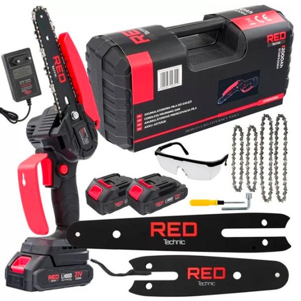 Fierăstrău cu lanţ Red Technic RTMPA0064 Electrică/ Red photo 2