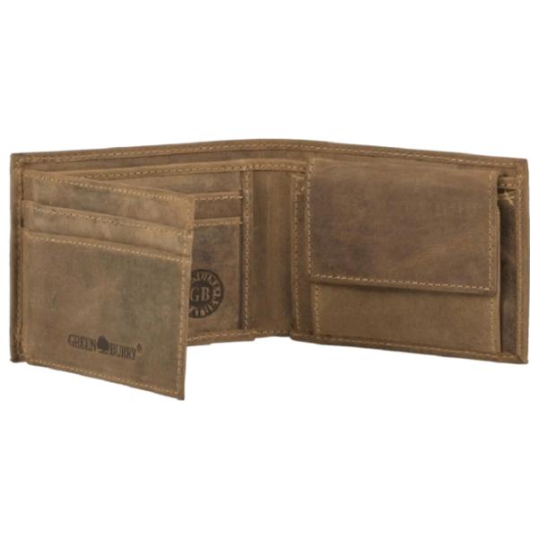 Portmoneu pentru bărbați Green Burry Mini 1799-RFID-25 Piele naturală/ Brown photo 2 Portmoneu pentru bărbați Green Burry Mini 1799-RFID-25 Piele naturală/ Brown photo 2