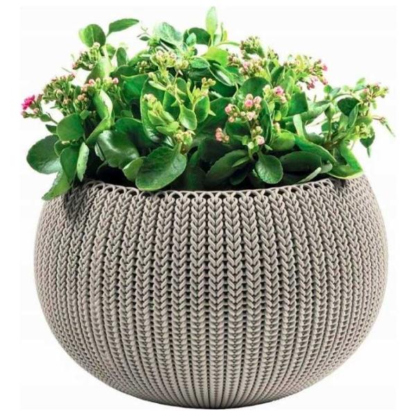 Ghiveci pentru flori Keter Cozy M Hanging Dune Beige/ Plastic/ Pe podea photo 2