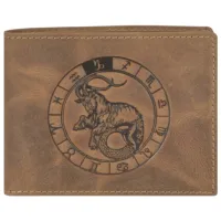 Кошелек для мужчин Green Burry RFID 1705-Steinbock Натуральная кожа/ Коричневый