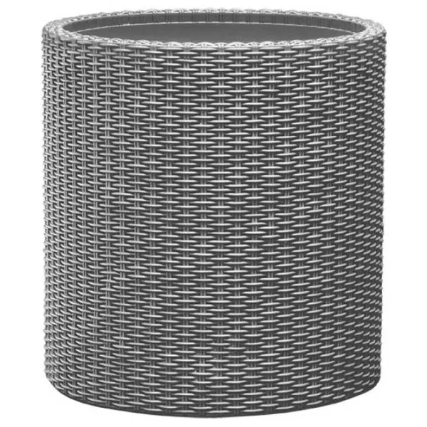 Ghiveci pentru flori Keter Cylinder Planter M Gray/ Plastic/ Pe podea photo 1